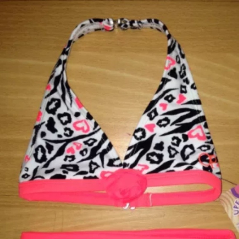 NWT Baby Bikini Top Bottom Leopard Ruffle Set - Picture 4 of 4